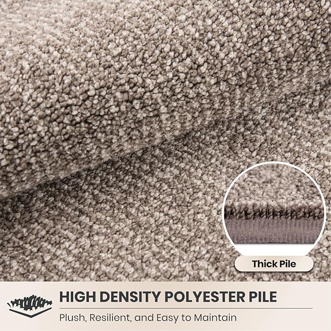 PURRUGS Dirt Trapping Door Mat Half Round 32" x 47", Non-Slip Machine Washable - Image 4