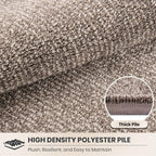 PURRUGS Dirt Trapping Door Mat Half Round 24" x 35.5", Non-Slip Machine - Image 4