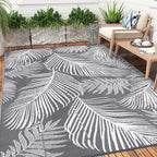 Pauwer Waterproof Outdoor Rug 6x9, Reversible Plastic Straw Patio Camping Rug - Image 8