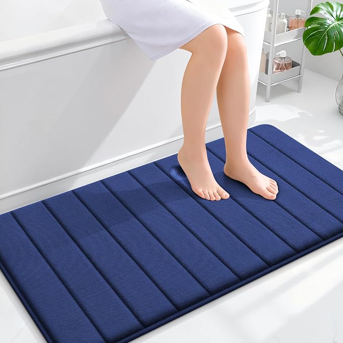 OLANLY Memory Foam Bath Mat 44x24, Super Soft Absorbent Bathroom Rugs, Quick Dry by OLANLY