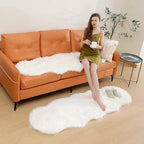 linmopm Faux Fur Sheepskin Fluffy Shag Fuzzy Rug, 2x6 ft Runner | High-Density - Image 5