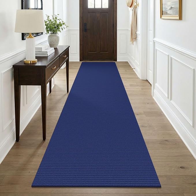 KOZYFLY Cotton Runners for Hallway 3x9, Wide Washable Runner Rug, Woven Non by KOZYFLY
