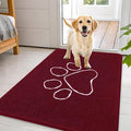 OLANLY Dog Door Mat for Muddy Paws 44x32, Paw Print Design, Absorbs Moisture by OLANLY