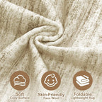 Nakagishi 8X10 Area Rugs Living Room: Washable Large Vintage Rug Neutral - Image 3