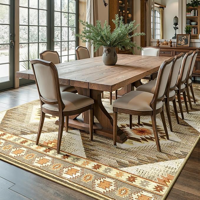 BESTSWEETIE Area Rug 3x4 Rug Machine Washable Non-Slip Low Pile Print Pattern - Image 8