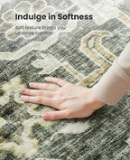 AMADA HOMEFURNISHING 9x12 Washable Area Rug, Low-Profile Large Area Rug - Image 6