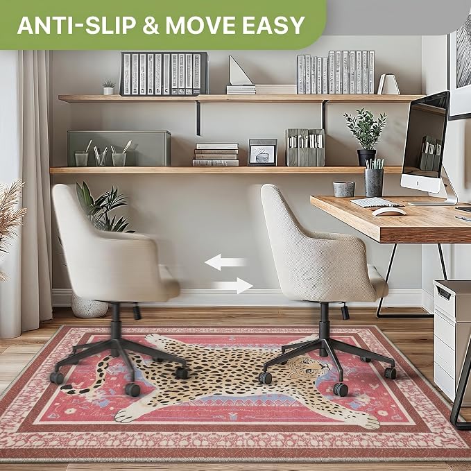 48"x60" Office Chair Mat for Hardwood Tile Floor, Under Desk Carpet Protector - Image 4