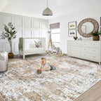 XLUEZ 8x10 Area Rugs for Living Room, Washable Modern Abstract Large Area Rug - Image 6