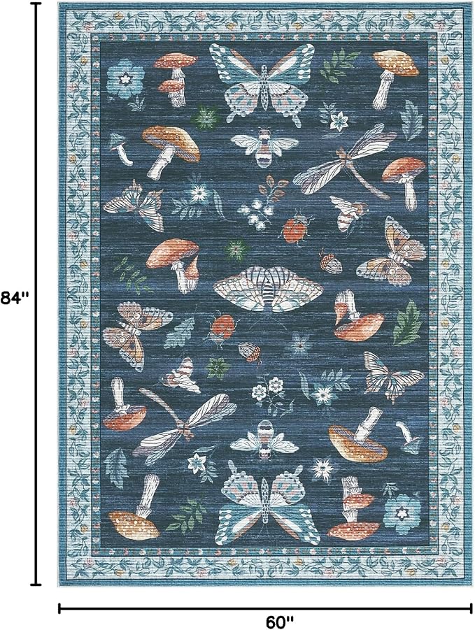 ROYHOME Washable Rug 5x7 Area Rugs - Image 2