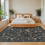 5x7 Area Rugs Washable Rug: Boho Living Room Rug Soft Non-Slip Low Pile Carpet - Image 3