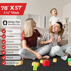 Extra Large Yoga Mat – 72"x48" or 78"x57", 1/4"–1/2" Thick Mat - Image 2