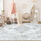 XLUEZ Area Rug 6x9 Living Room Rug, Machine Washable Vintage Distressed - Image 3