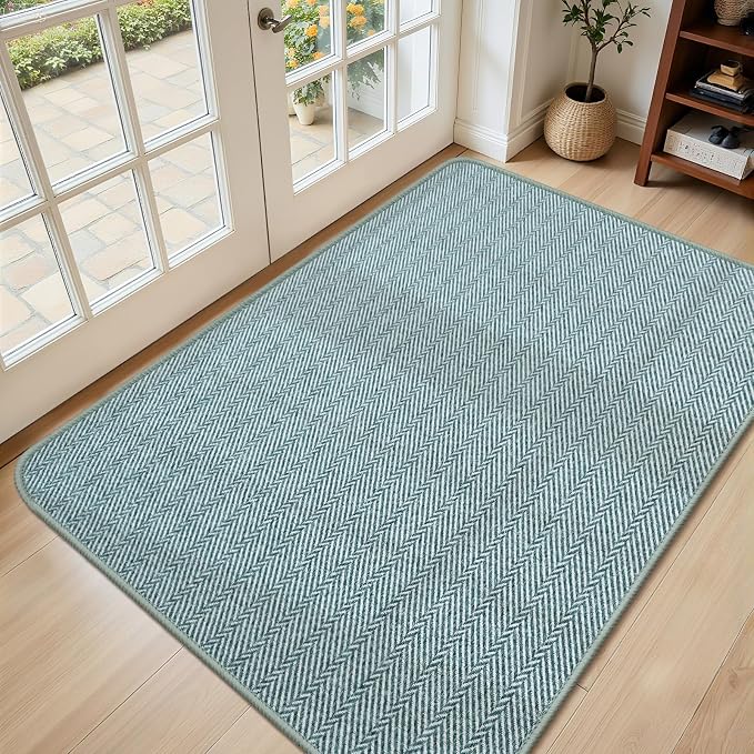 Ultra Thin Door Mat Indoor Entrance 36"x59", Low-Profile Indoor Door Mat by Unknown