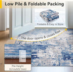 RELEANY Washable Area Rugs 3'x5' Non-Slip Modern Abstract Soft - Image 7