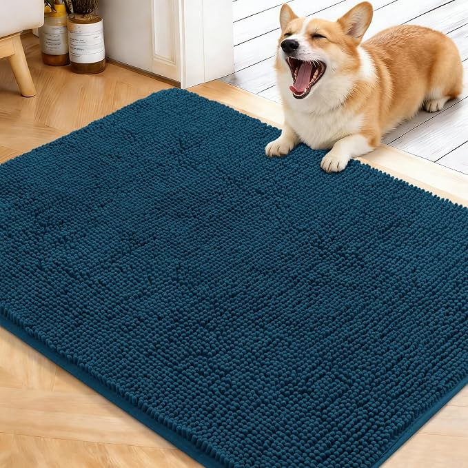 OLANLY Dog Door Mat for Muddy Paws 40x32, Absorbs Moisture and Dirt, Absorbent by OLANLY