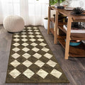 Lahome Zelie Washable Kitchen Runner Rug 2x6, Moroccan Trellis Non Skid Low by Lahome