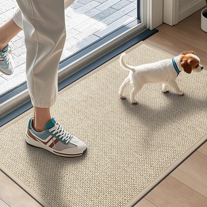 LEKEEPGO Door Mat 17"x29", Non Slip Door Mat Indoor Entrance, Rubber Backing - Image 8