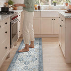 GENIMO Kitchen Rugs Non Slip Washable, Kitchen Mats by GENIMO