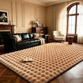 Coffee Rabbit Plush Rug 8'x10', Fluffy Shaggy Area Rug by CHOVY
