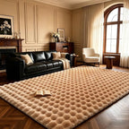 Coffee Rabbit Plush Rug 6'x9', Fluffy Shaggy Area Rug by CHOVY