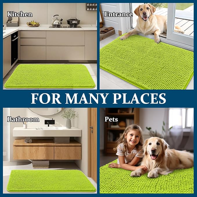 OLANLY Dog Door Mat for Muddy Paws 30x20, Absorbs Moisture and Dirt, Absorbent - Image 8