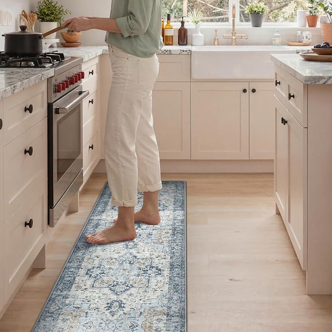 GENIMO Kitchen Rugs Non Slip Washable, Cushioned Standing Mat, Kitchen Runner - Image 5