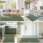 hicorfe Dirt Trapper Indoor Doormat, Non Slip Backing Washable Door Mats - Image 8