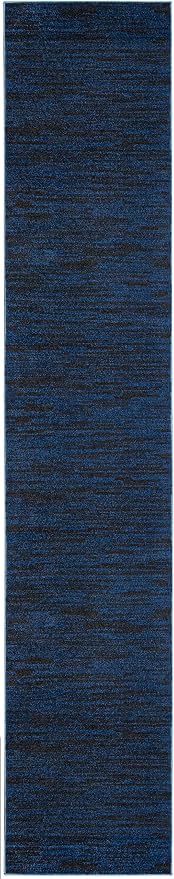 Nourison Home Nourison Essentials Midnight Blue 2'2" x 12' Area Rug - Image 4