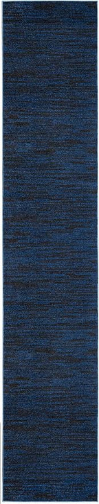 Nourison Home Nourison Essentials Midnight Blue 2'2" x 12' Area Rug - Image 4