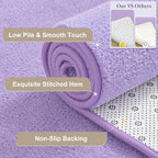Keeko 4x6 Purple Area Rugs for Bedroom, Soft Modern Living Room Rug Indoor Non - Image 3