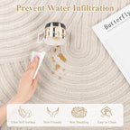 Pauwer 8x10 Washable Area Rugs for Living Room Modern Beige Solid Color Soft - Image 5