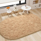 LOCHAS Bedroom Rug 3.3' x 6.2', Soft Oval Throw Rugs Carpet - Image 3