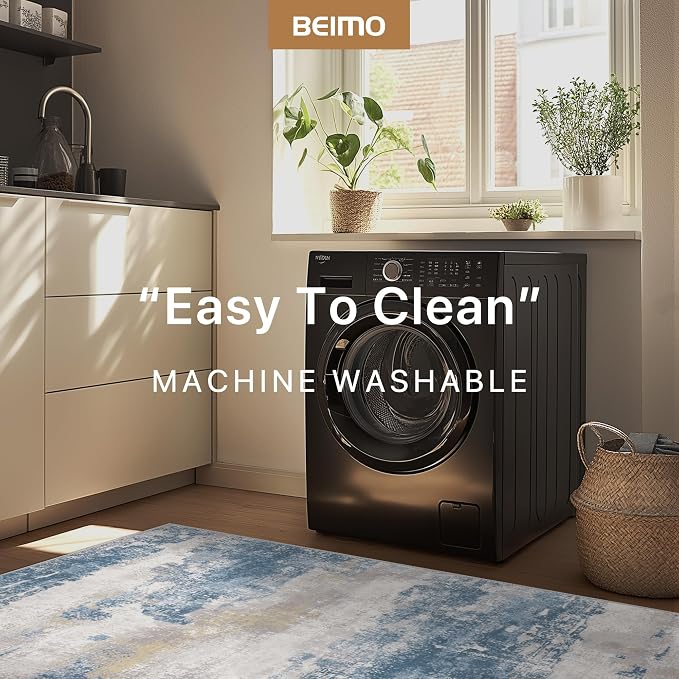 BEIMO Area Rugs 6x9 for Living Room Bedroom, Modern Abstract Machine Washable - Image 7