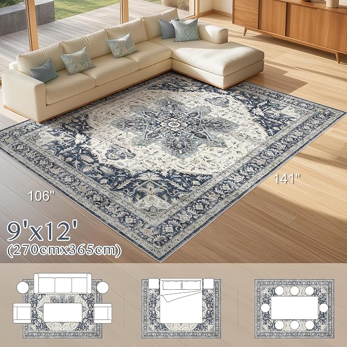 Tortania Area Rug Living Room Rugs - Image 9