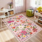 Latte&Fog 3x5 Entryway Area Rugs, Nursery Kids Rug, Non-Slip Small Throw Rug - Image 3