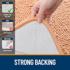 OLANLY Bathroom Rugs 35x24, Extra Soft Absorbent Chenille Bath Rugs, Rubber - Image 6