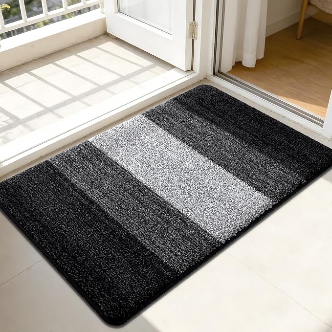 Kitinjoy Indoor Outdoor Door Mat, 44x32 Non-Slip Absorbent Dirt Trapper by Kitinjoy