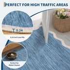 GarveeHome Scalloped Washable Area Rug 6 x 9 Rugs - Image 6