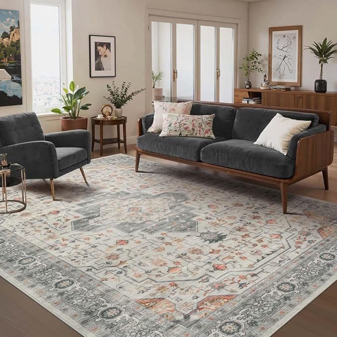 Rugxara 6x9 Tapue Washable Area Rug by Rugxara