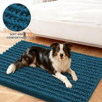 Smiry Dog Door Mat for Muddy Paws 48x30, Absorbent Dirt Trapper, Non-Slip - Image 2