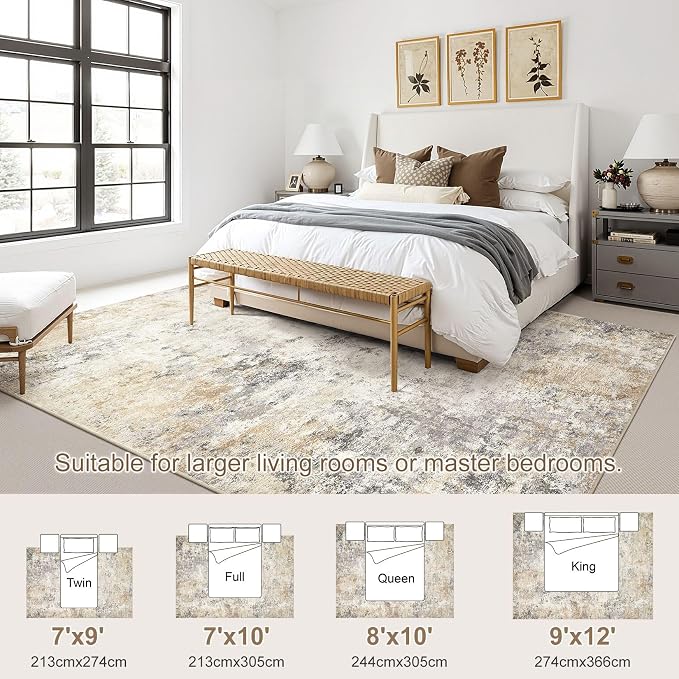 UERMEI 7x9 Area Rug Living Room Rugs - Image 4