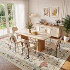 Unirea 6x9 Beige Cat Area Rug for Living Room, Large Soft Washable Kids Rug - Image 8