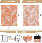 Pauwer Waterproof Outdoor Rug 8x10, Reversible Plastic Straw Patio Camping Rug - Image 2