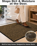 Mibao Super Absorbent Front Door Mat, 29.5" x 17", Non-Slip Washable Indoor - Image 3