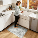 RELEANY Washable Area Rugs 2'x3' Non-Slip Modern Abstract Soft - Image 2