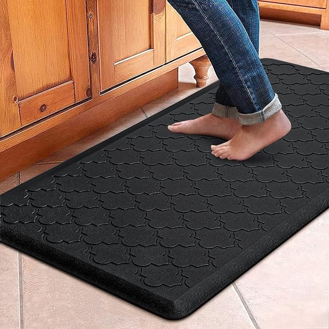 WISELIFE Cushioned Anti Fatigue Floor Mat, Thick Non Slip Water Resistant by WiseLife