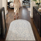 jinchan Zenith Blue Floral Area Rug - Image 3