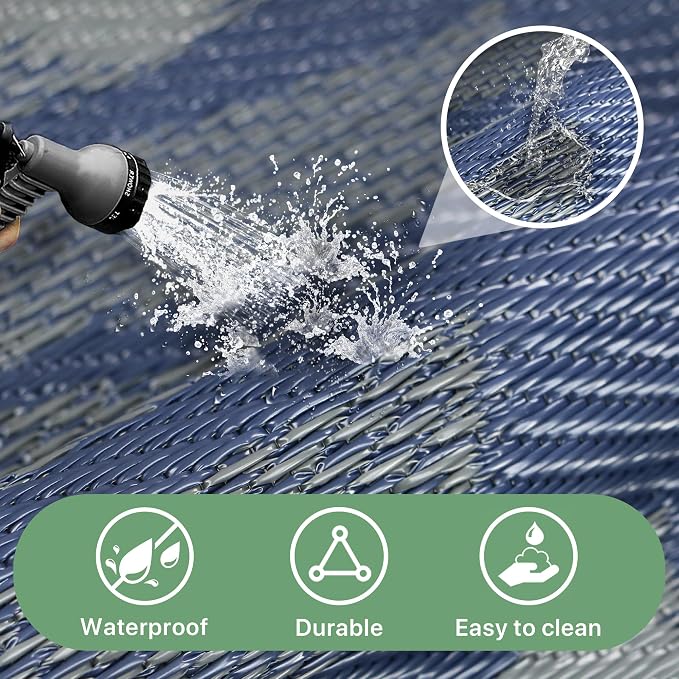 GENIMO Waterproof Outdoor Rug 6' x 9' - Image 4