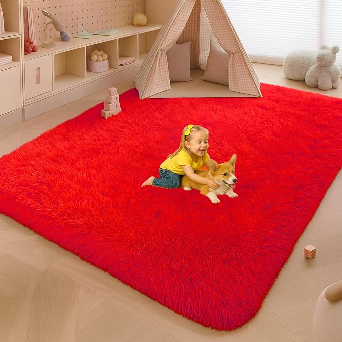 Large 9x12 Area Rug for Living Room, Soft Shag Rugs for Bedroom, Non-Slip Ultra - Image 6