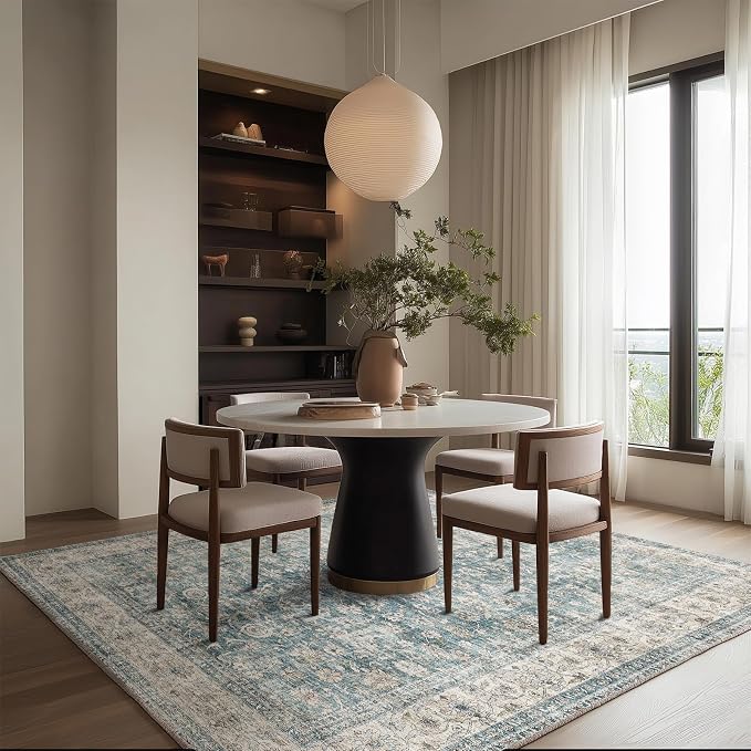 Machine Washable Living Room Rug: 6x9 Area Rugs - Image 6